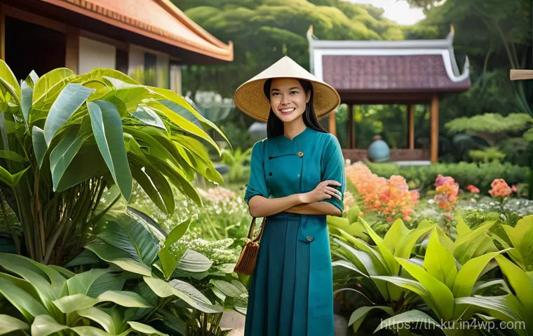 정원 설계 시 다년생 식물의 적정 밀도 - Prompt 1: Serene Thai Perennial Garden Design**